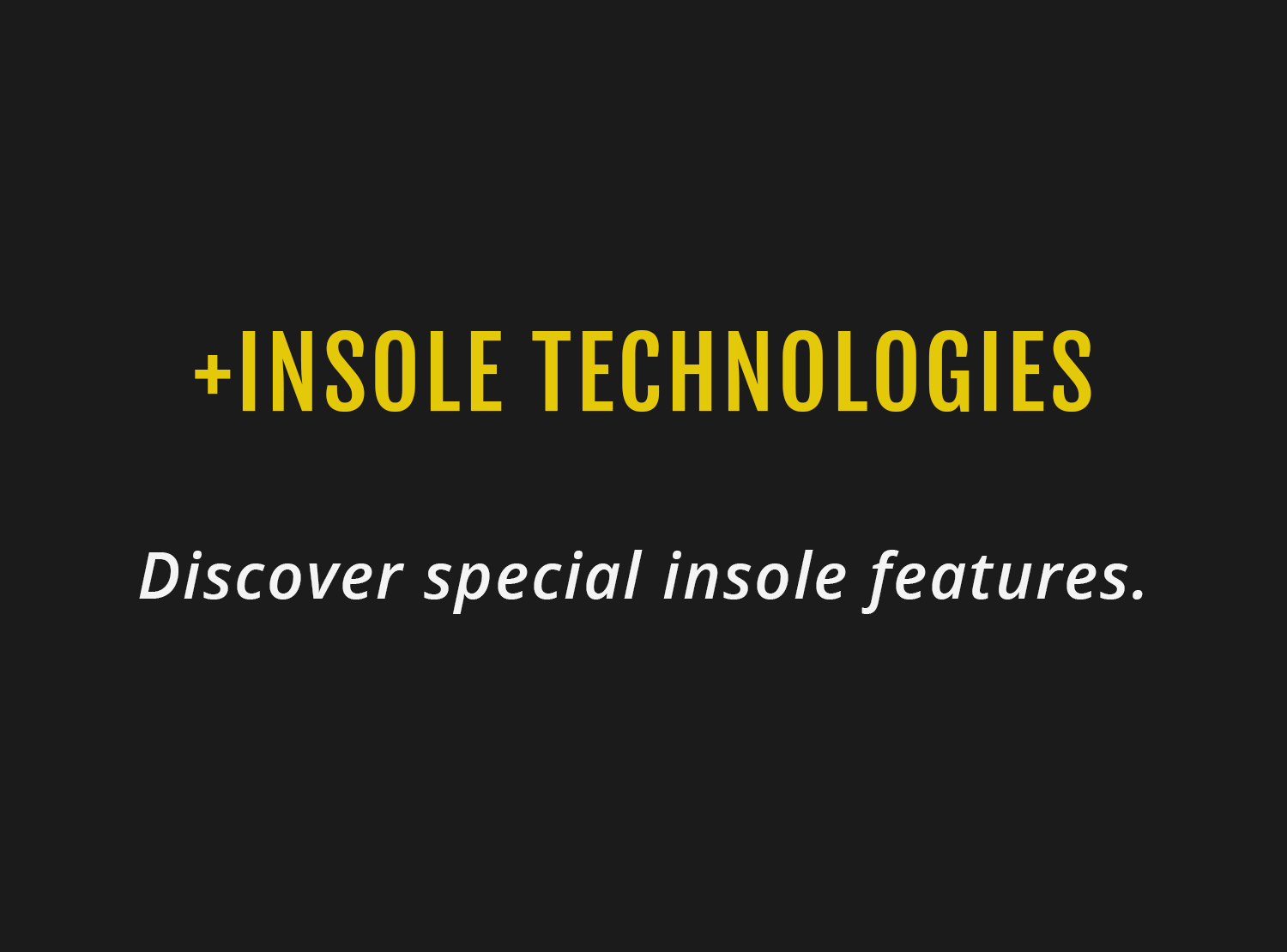 INSOLE TECHNOLOGIES