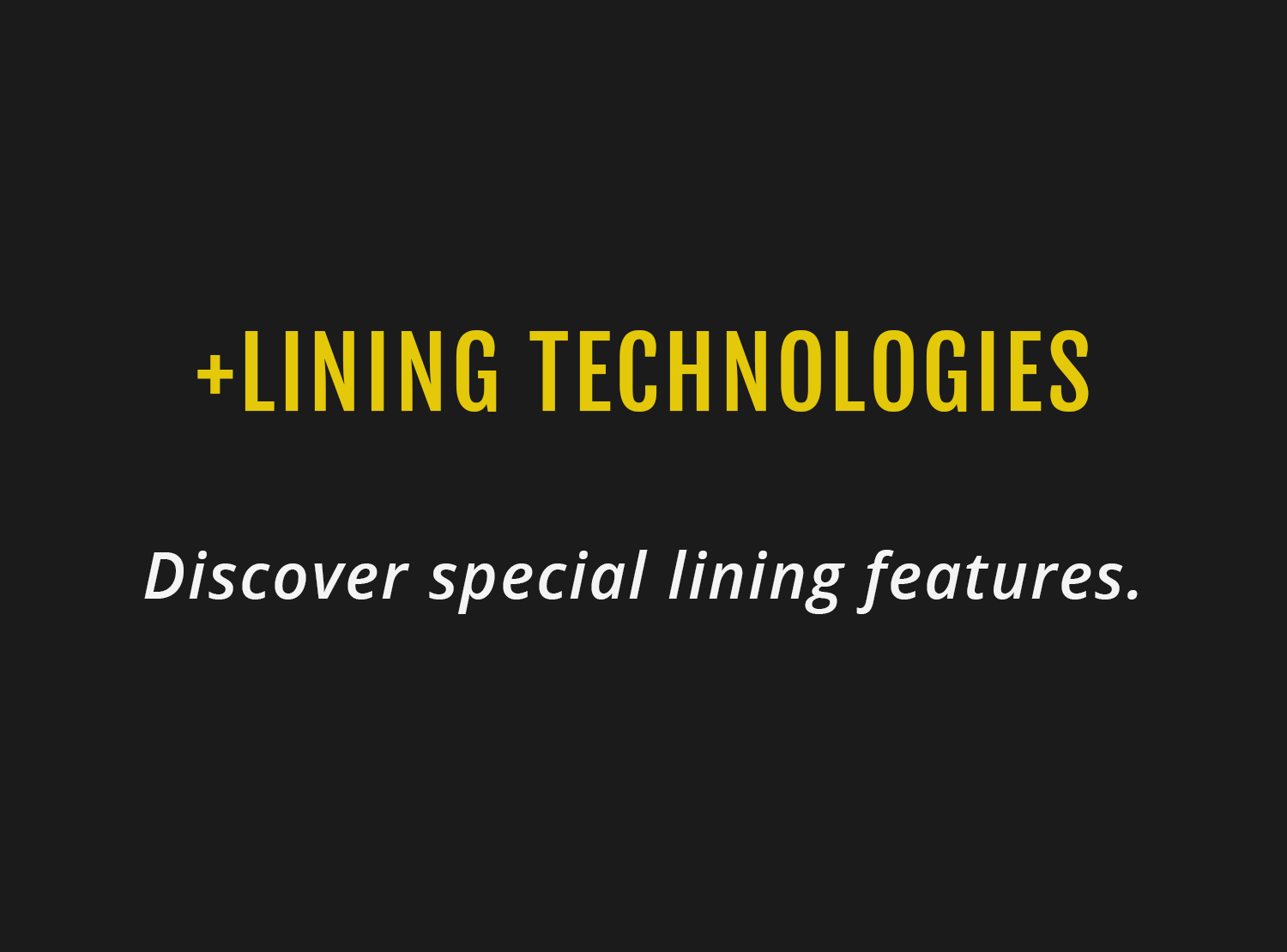 LINING TECHNOLOGIES